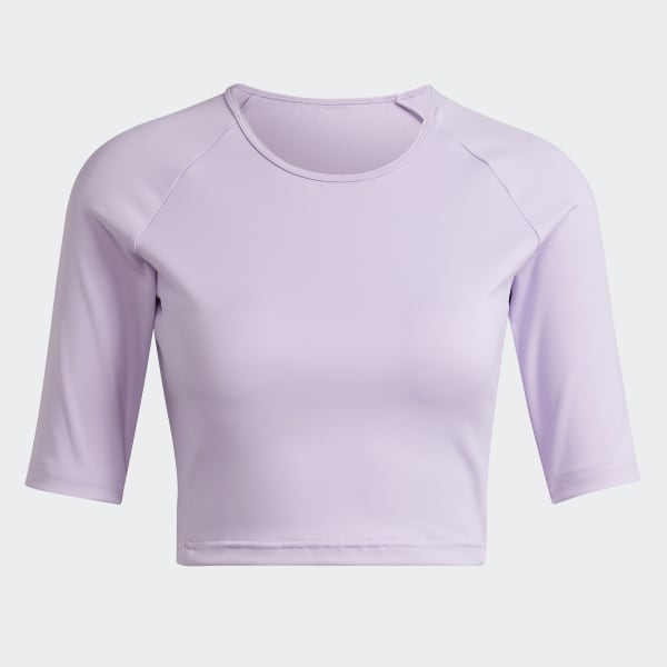 Purple Hyperglam Training Crop Tee