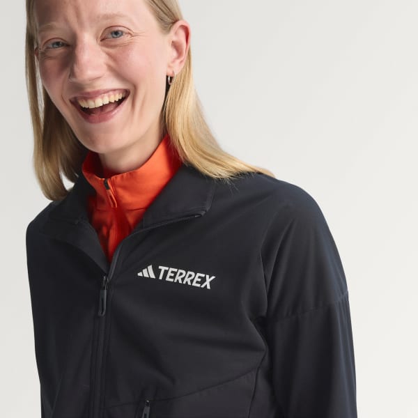Sort Terrex Xperior Cross-Country Ski Softshell jakke