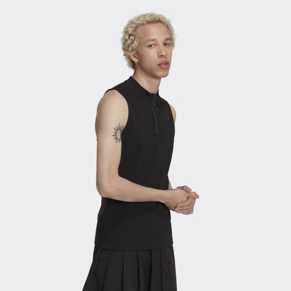 Black Adicolor Contempo Tailored Tank Top (Gender Neutral) DK916