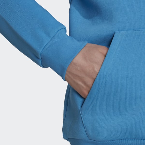 Niebieski Adicolor Essentials Trefoil Hoodie JKZ47