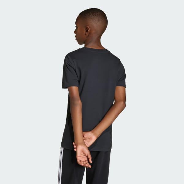 Negro polo Universitario Graphic para Niños