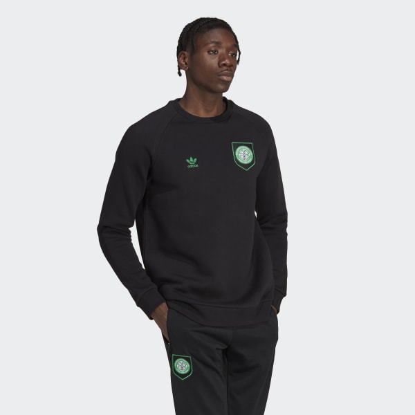 Nero Felpa Essentials Trefoil Crewneck Celtic FC