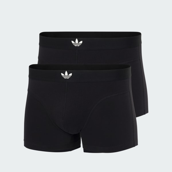 Czerń Bokserki Comfort Flex Cotton Body Lines Trunks 2-Pack