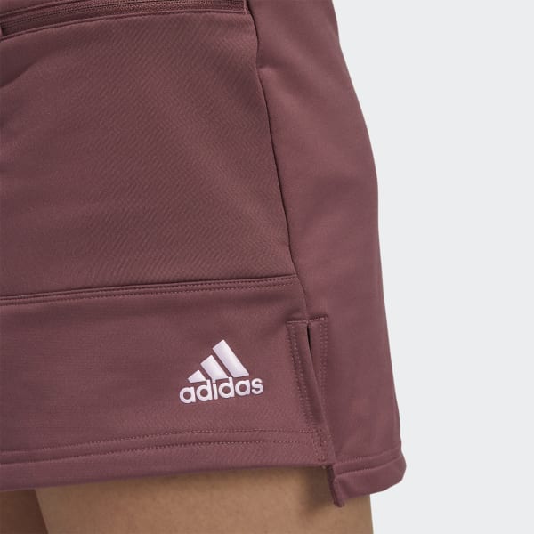 Burgundy Šortková sukňa Warp Knit Golf