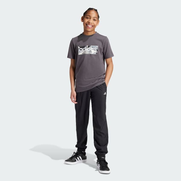 Sort Woven Tracksuit Bottoms