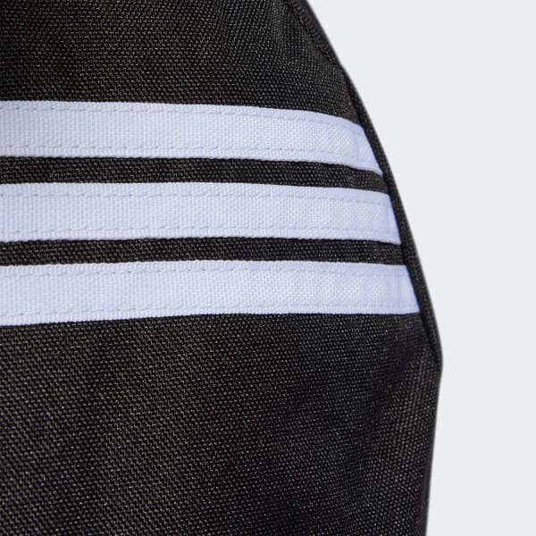 Noir Sac à dos Classic 3-Stripes Horizontal