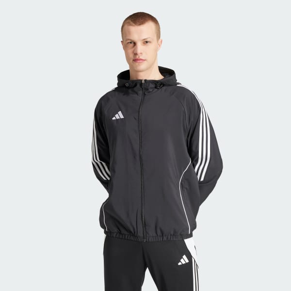 ★週末限定価格★adidas MONO WINDBREAKER adidas Men's Soccer Tiro 24 Windbreaker - Black | Free Shipping