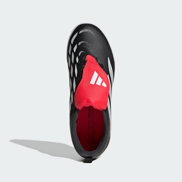 Negro Chimpunes de Fútbol Predator Club Lengüeta Plegable Pasadores Elásticos Pasto Artificial para Niños