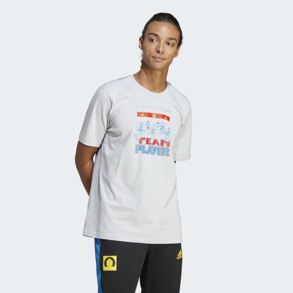 Szary adidas x LEGO® Football Graphic Tee CB444