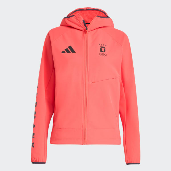 Rot Team D Xploric Softshell-Jacke mit Kapuze