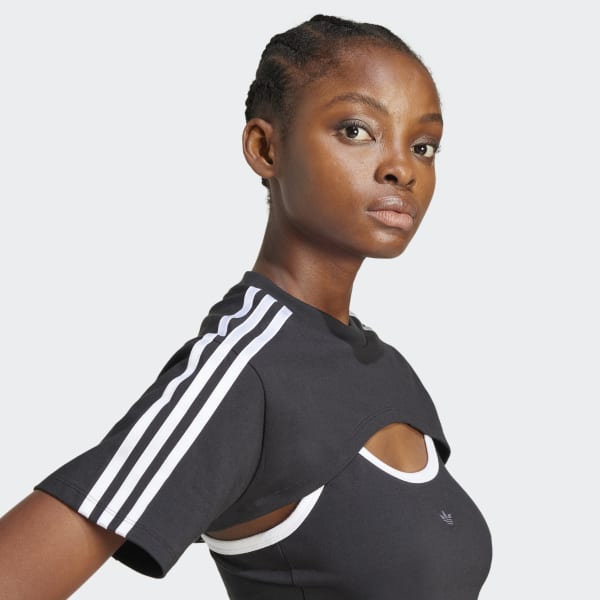 adidas Cutout Cali Tee - Black | adidas Singapore