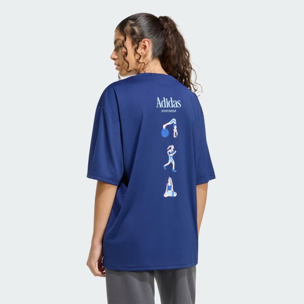 Blue SOFT SPORTS GRAPHIC T-SHIRT