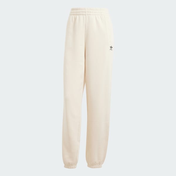 White Essentials Fleece Loose Joggers