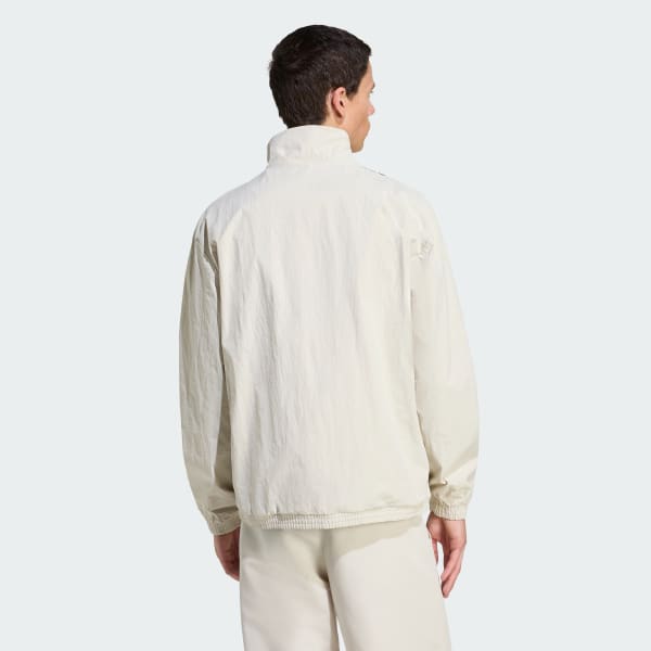 สีเบจ เสื้อแทรคผ้าทอลายแถบด้านหน้า Firebird