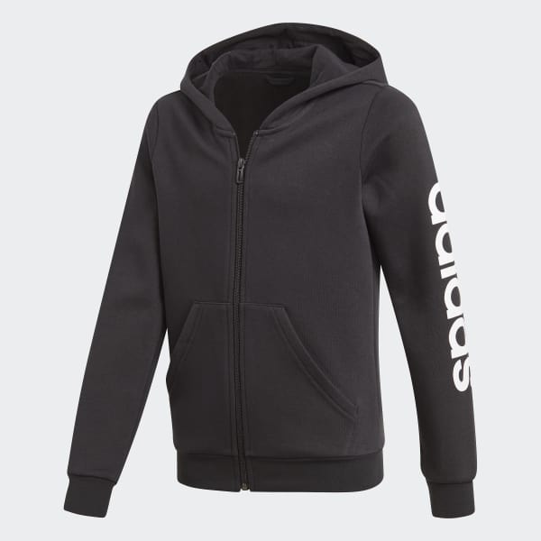Adidas essentials linear hoodie sale