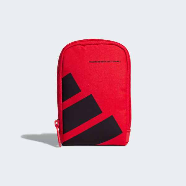 レッド 【ゴルフ】ボールドロゴ マルチポーチ