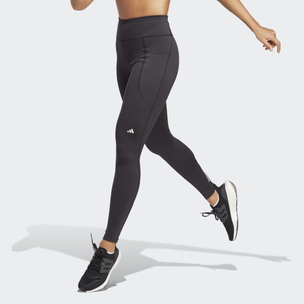 Adidas Womens Leggings Pants Clamawarm Running Jogging Black Size Medium