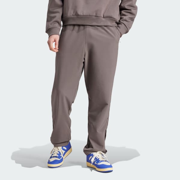 Brown adidas Basketball Snap Pants