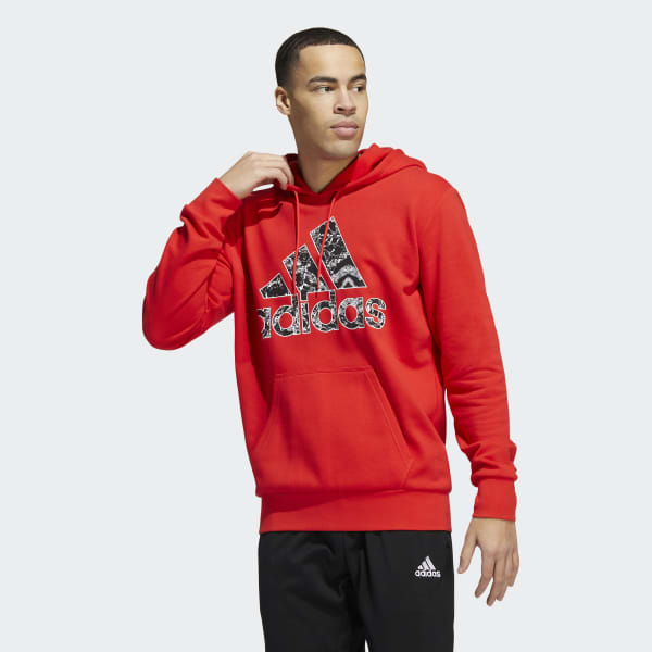 Moletom vermelho adidas top