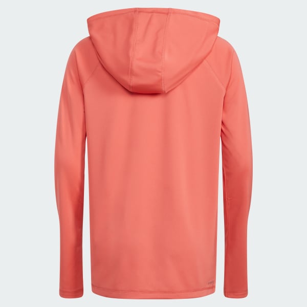 adidas LS HOOD SUN GUARD TEE - Red | Kids' Training | adidas US