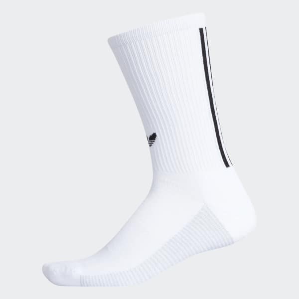 adidas 3 Stripes Statement Crew Socks White | adidas US adidas 3 Stripes Statement Crew Socks White | adidas US