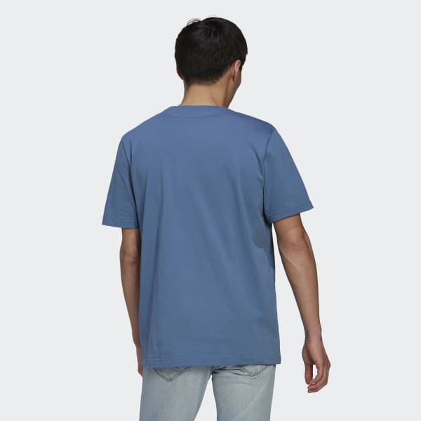 Blue adidas Adventure Mountain Front T-Shirt SD639