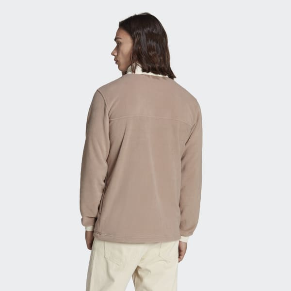 Brązowy Wander Hour Quarter-Snap Polar Fleece Jacket EKL11