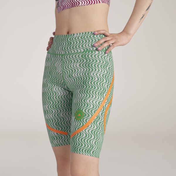 Gron adidas by Stella McCartney TruePurpose Printed Cycling tights