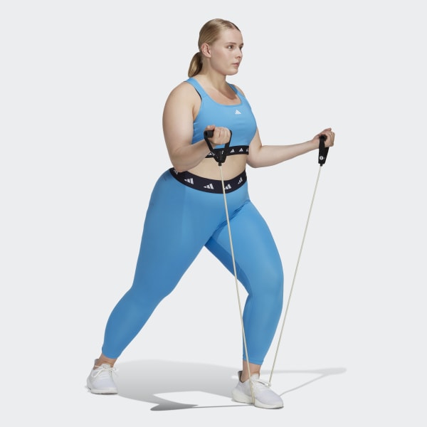 Blue Techfit 7/8 Leggings (Plus Size)