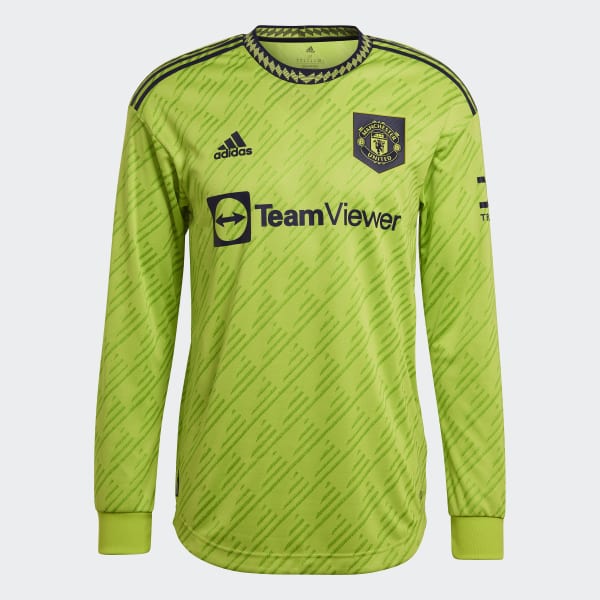zelená Třetí dres Manchester United 22/23 Long Sleeve Authentic EWA78