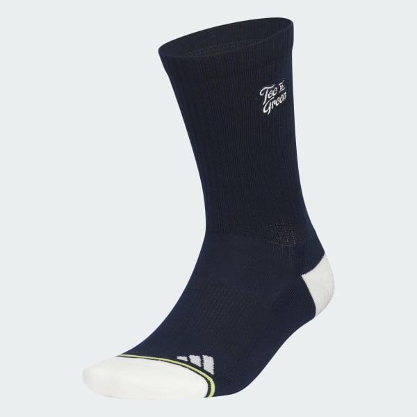 ブルー グラフィック クルーソックス