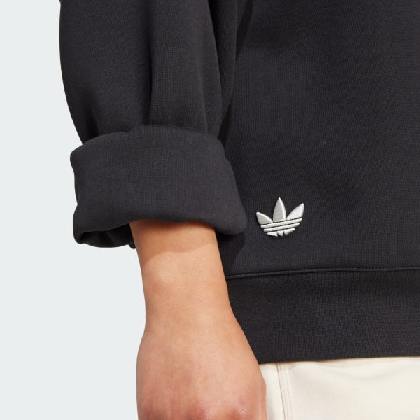 Adidas mock neck moto sweatshirt on sale