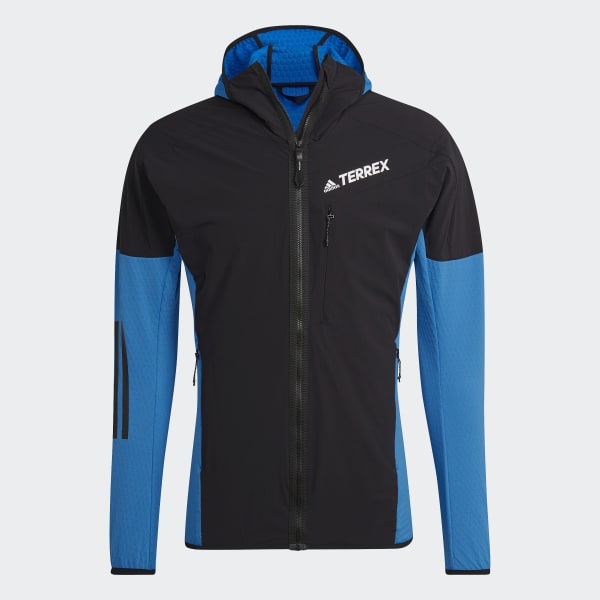 Blue Techrock Flooce Wind Hooded Jacket