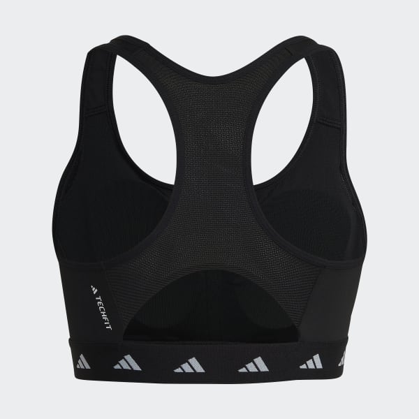 Black Powerreact Training Medium-Support Techfit Bra