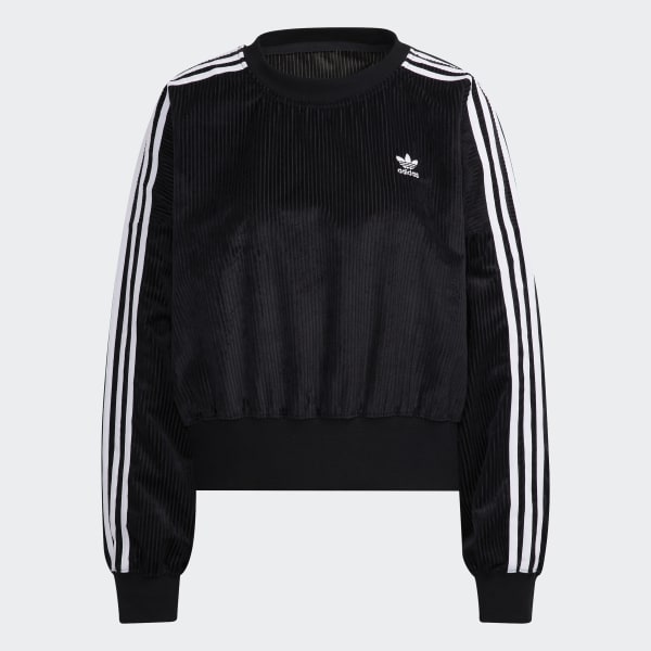 Noir Adicolor Classics Corded Velour Oversize Sweatshirt IZQ84