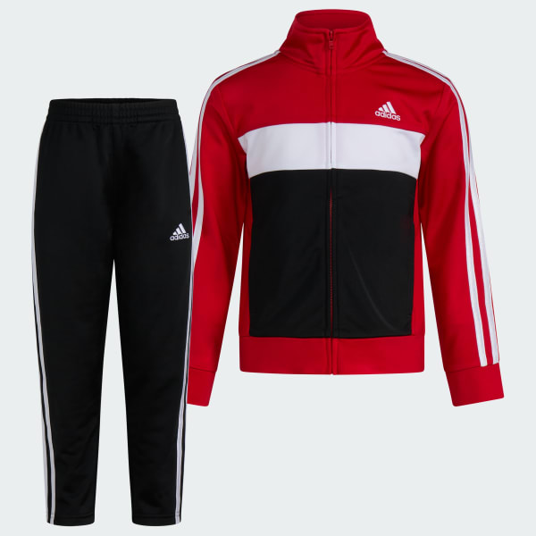 adidas Colorblock Tracksuit Set Kids - Red | Free Shipping
