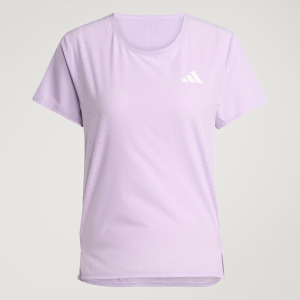 adidas Adizero Running Tee - Purple | Free Shipping with adiClub