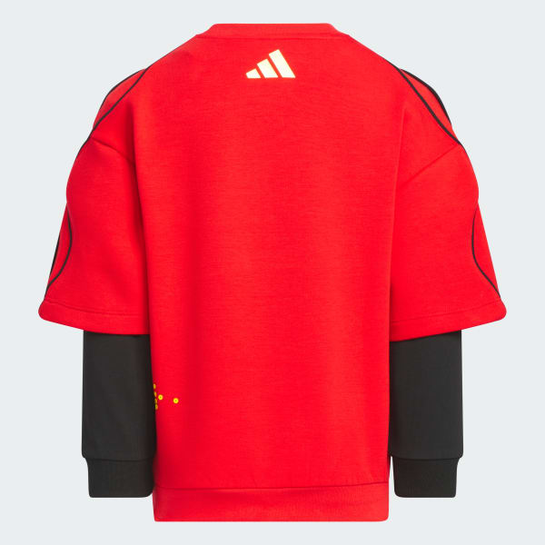 Red 2-in-1 Crew Sweatshirt Kids
