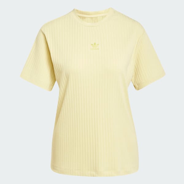 Yellow Essentials Wide Rib Tee