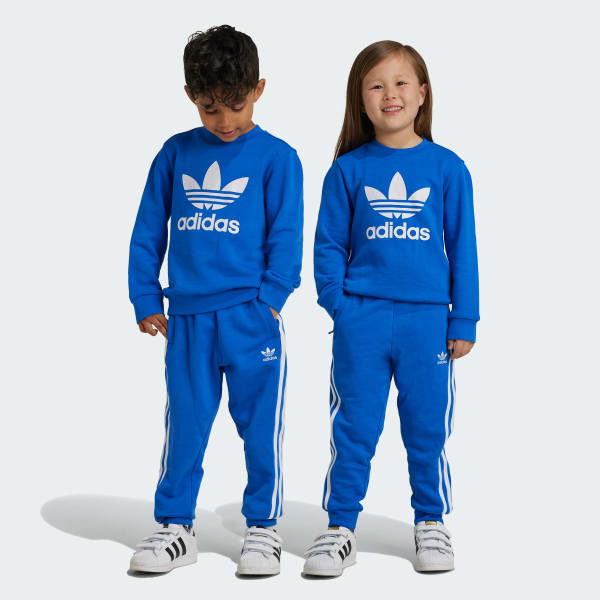 adidas Adicolor Crew Sett, barn Blå adidas Norway