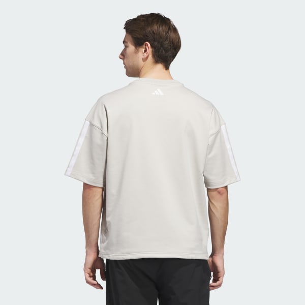 ベージュ 【ゴルフ】ビヨンド グラフィック 半袖 クルーネック スウェット