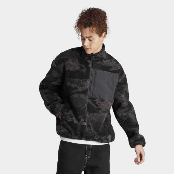 adidas Graphics Camo Reversible Fleece Jacket - Black | Men's Lifestyle ...