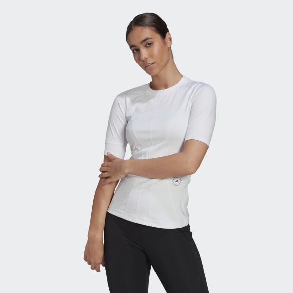 Wit adidas by Stella McCartney TruePurpose Training T-shirt VB146