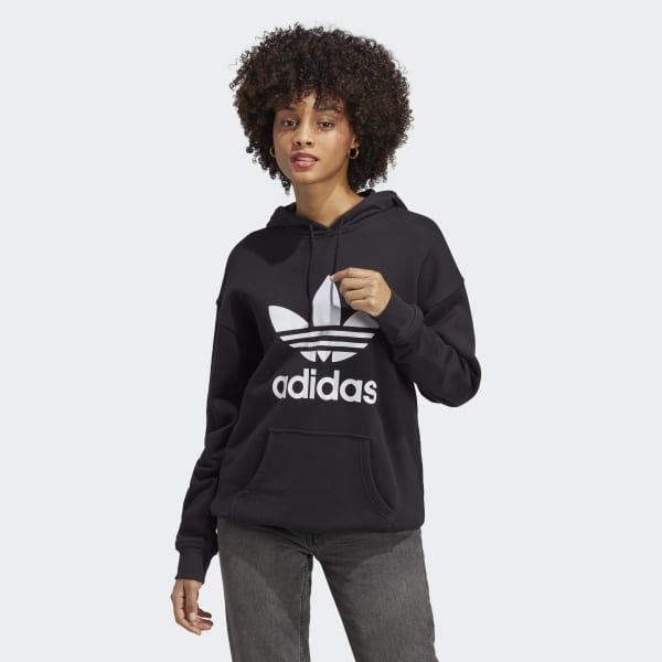 Sudadera con capucha Adicolor Trefoil Negro adidas | España