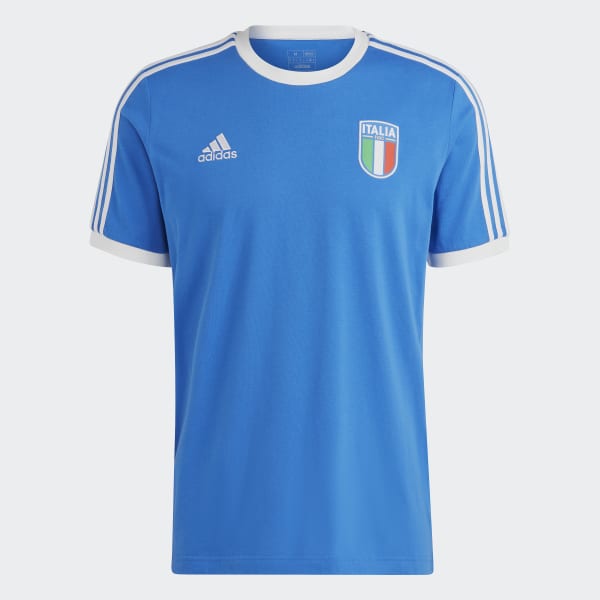 modrá Tričko Italy 3-Stripes