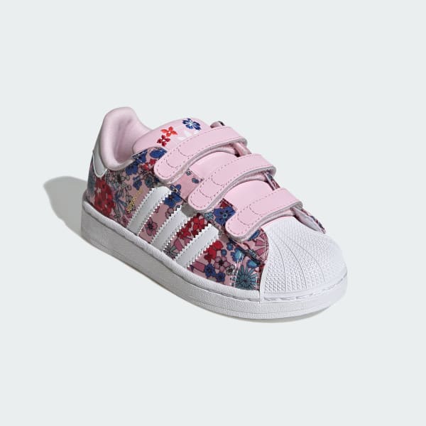 สีชมพู รองเท้า ADIDAS LIBERTY LONDON SUPERSTAR II COMFORT CLOSURE
