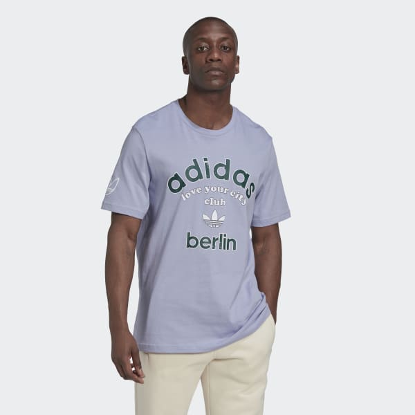 Paars Berlin Collegiate City T-shirt BWA23
