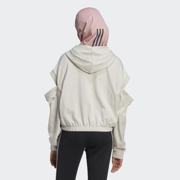 Beige Hyperglam 3-Stripes Sweatshirt F3921