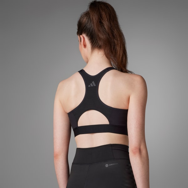 cerná Podprsenka Techfit Control Medium-Support