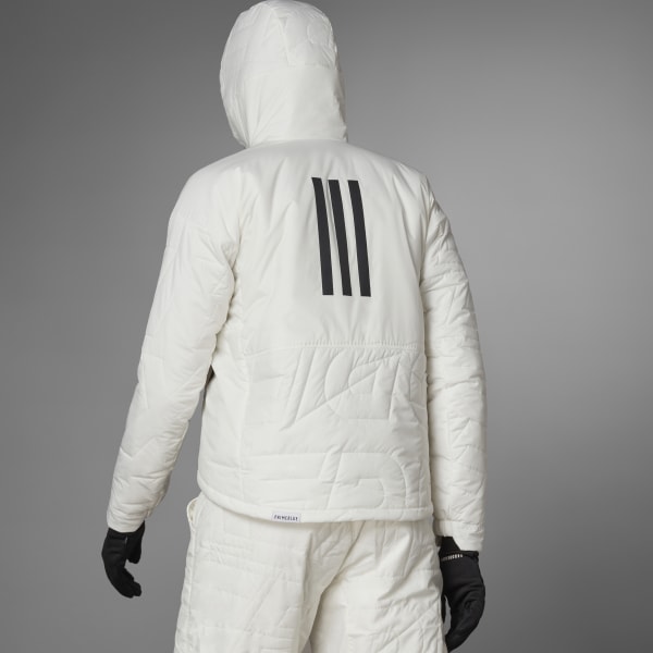 White Terrex MYSHELTER PrimaLoft Hooded Padded Jacket AW038